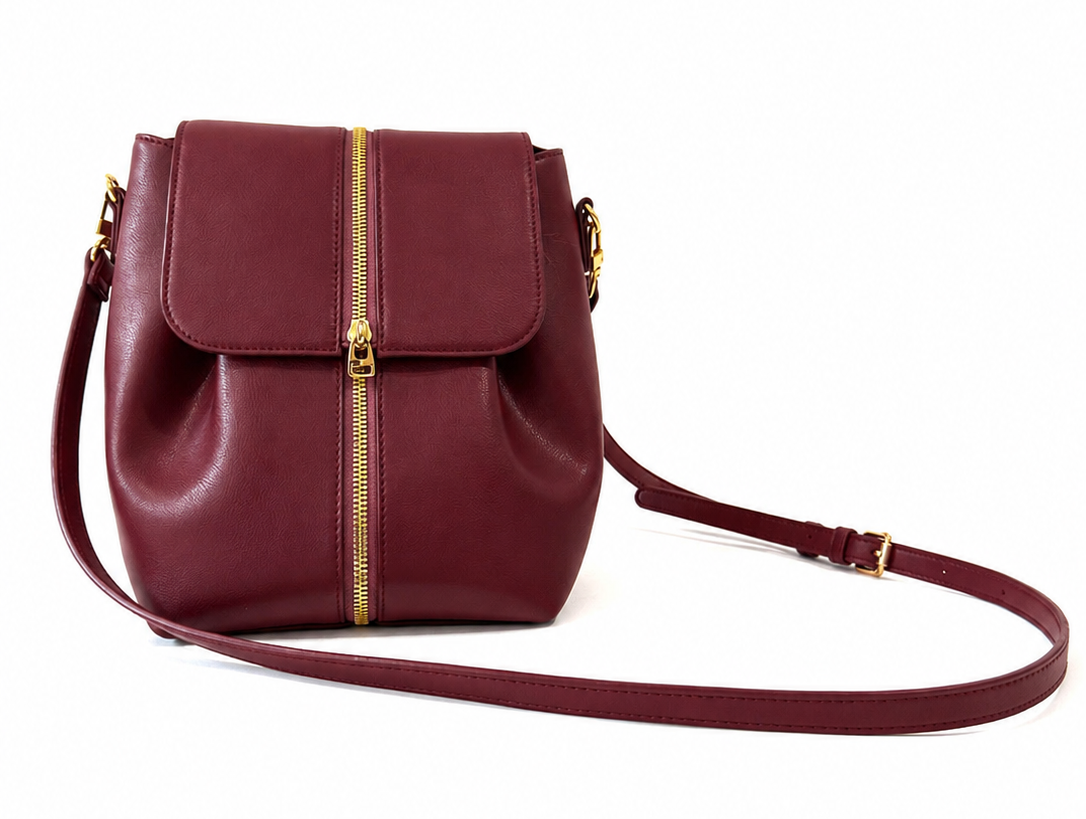 Interchangeable Cherry Burgundy Crossbody/Backpack